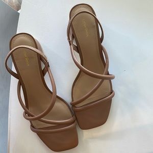 & Other Stories Nude Leather Sandal